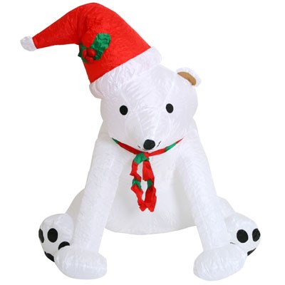 Polar Bear Inflatable Christmas Decorati