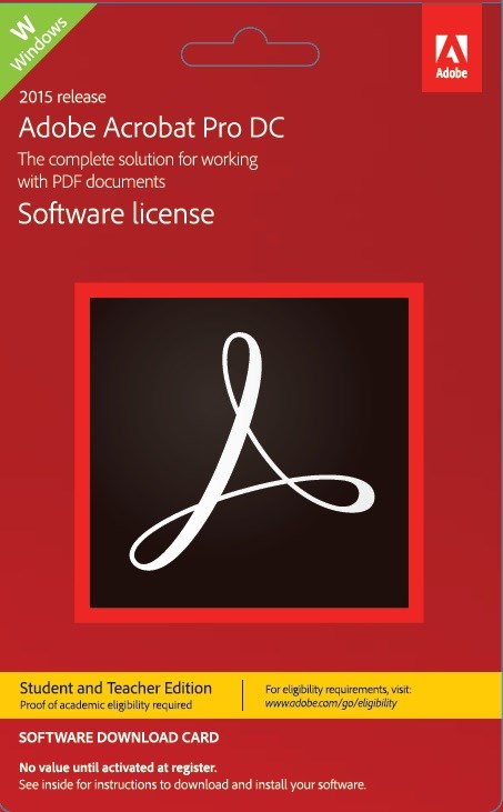 Acrobat Pro DC Windows - Student/Educati