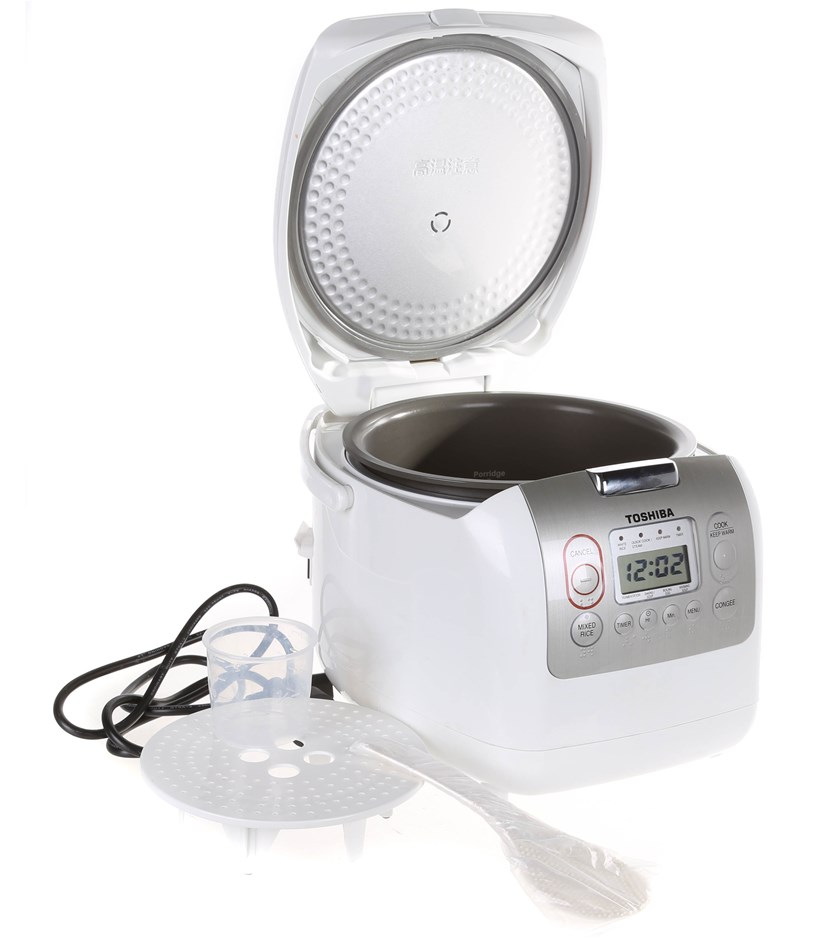 TOSHIBA Digital Rice Cooker, Model No. RC18NMFIAU (WT) N.B Not in