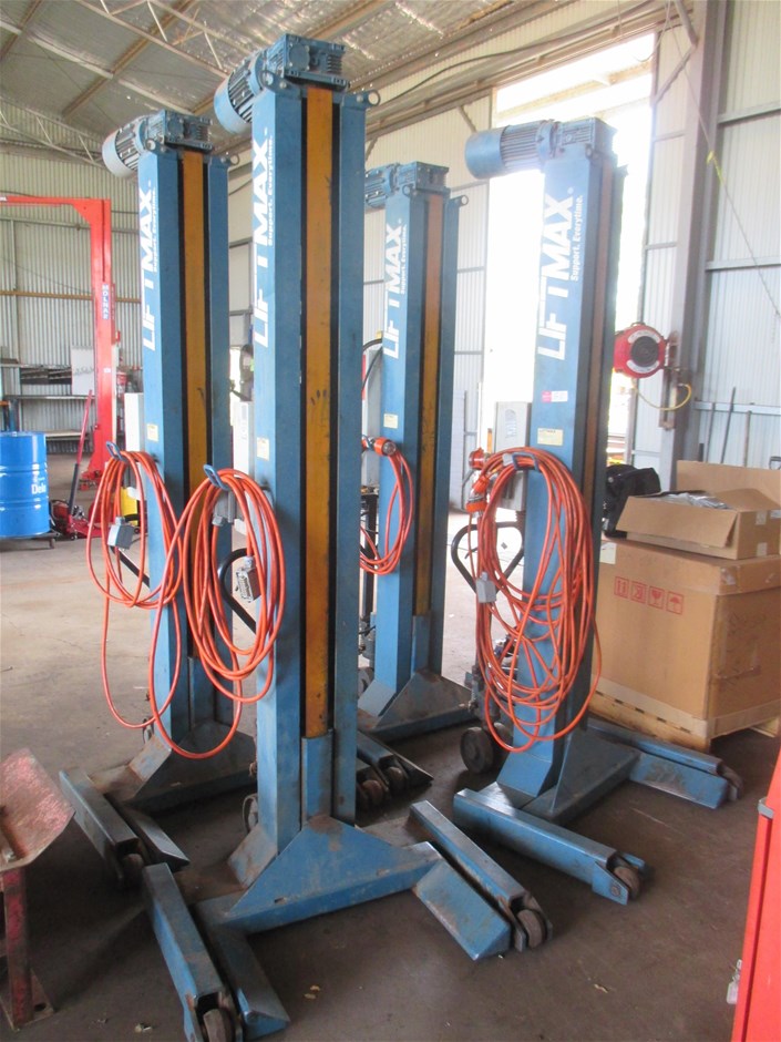Lift Max 4 Post Mobile Heavy Vehicle Hoist Auction 0033 7010614 Grays Australia