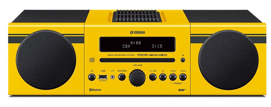 Yamaha MCR-B043D Mini HiFi System (Yello