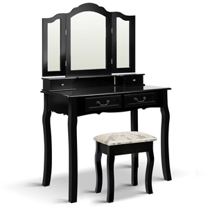 Artiss 4 Drawer Dressing Table with Mirr