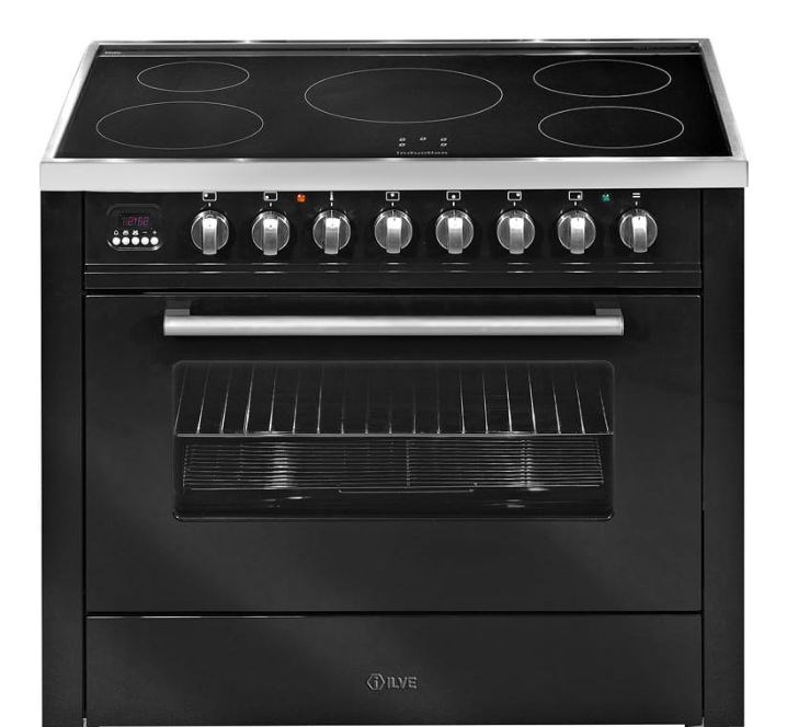 Ilve 90cm 5 Zone Induction Cooktop & Electric Oven (HNFI90WMP/N