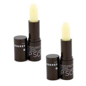 Korres Organic Lemon Lip Scrub Duo Pack 