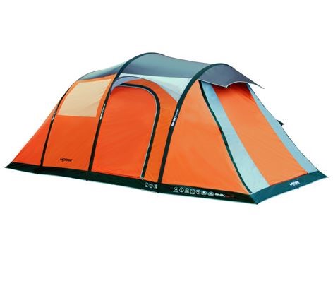 5 Man Camping Air Tent Orange Outdoors Q