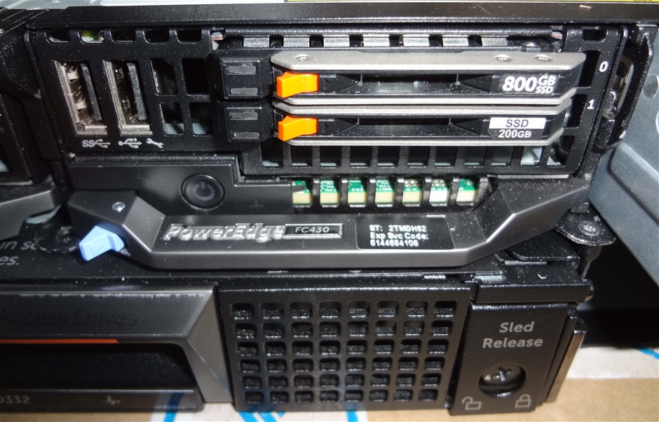 Dell PowerEdge FX2 Chassis With 4 x FC430 Server Nodes & 2 x FD332