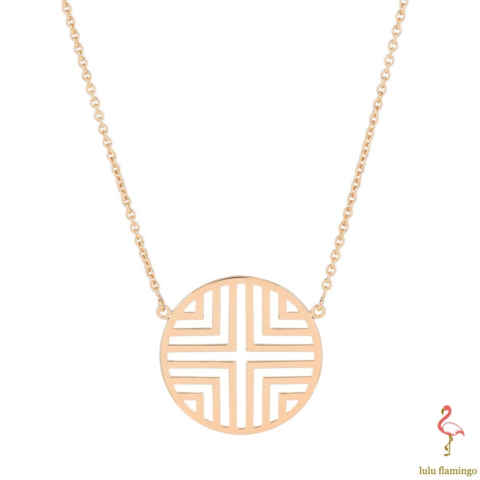 NEW Lulu Flamingo Yellow Gold Plated 925