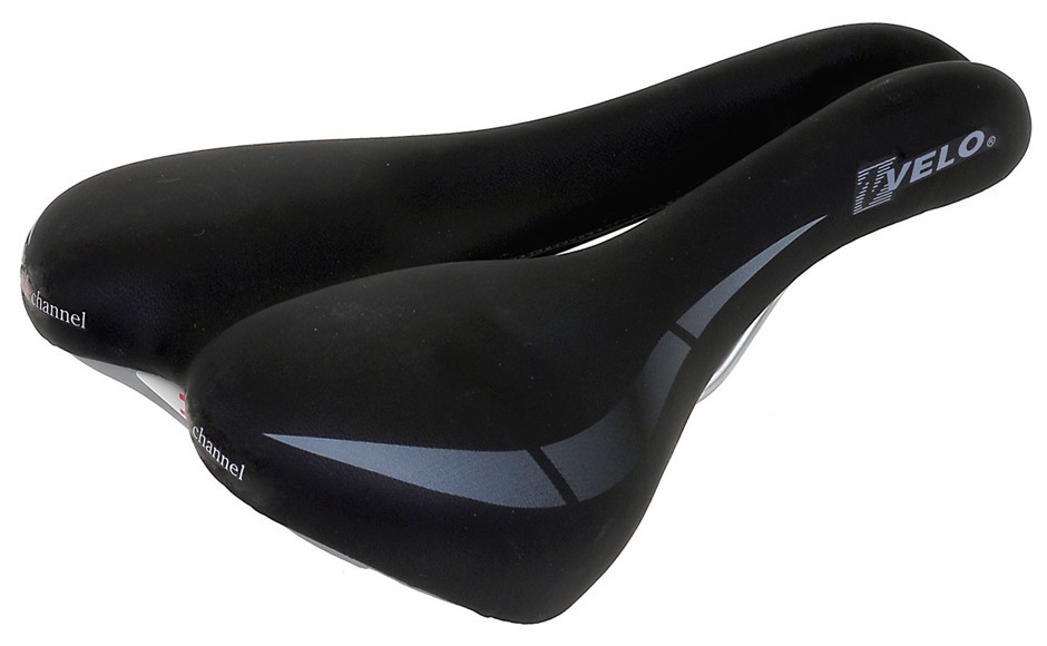Saddle Velo Wide Channel Black D2 O-Zone