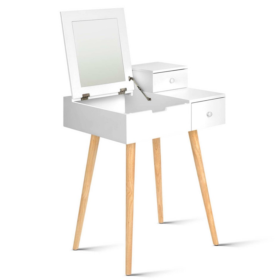 Artiss Dressing Table with Foldaway Mirr