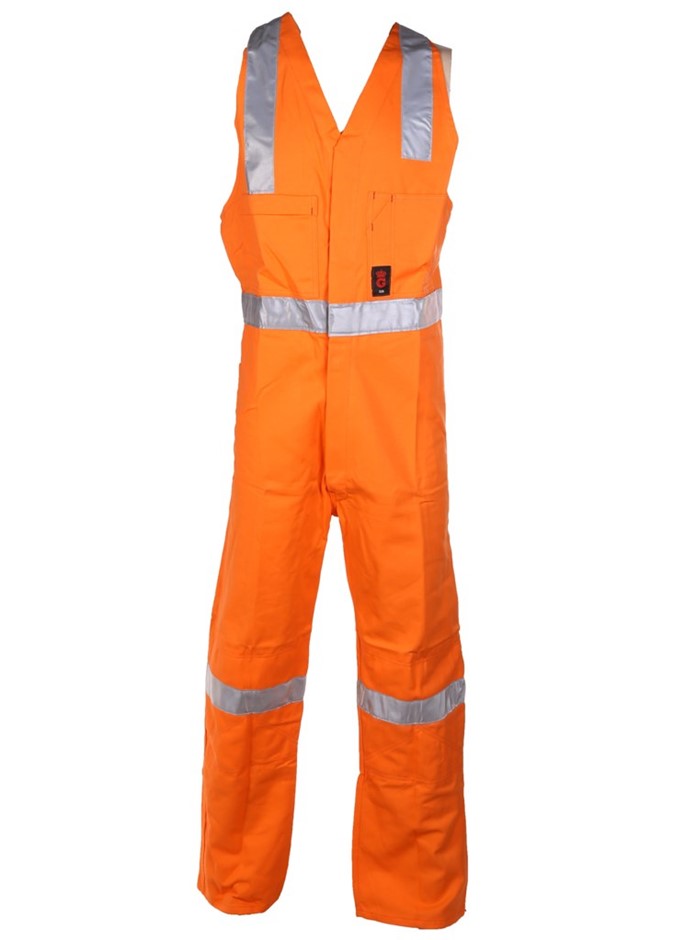 2 x KING GEE Cotton Drill Overalls, Size 92R, Action Back, 3M Reflective Ta Auction