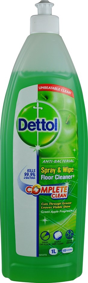 6 x Dettol 1Lt Green Apple Spray & Wipe 