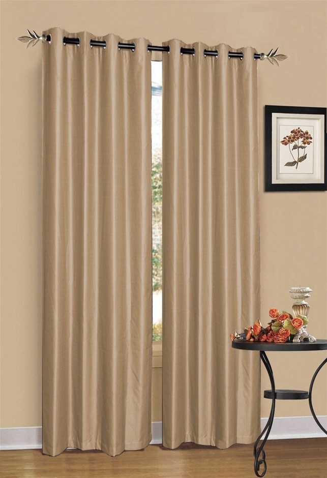 2 x Latte/Light Brown 100% Blockout Eyel