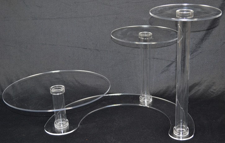 3 Tier Cascade Cake Stand 5mm Acrylic We
