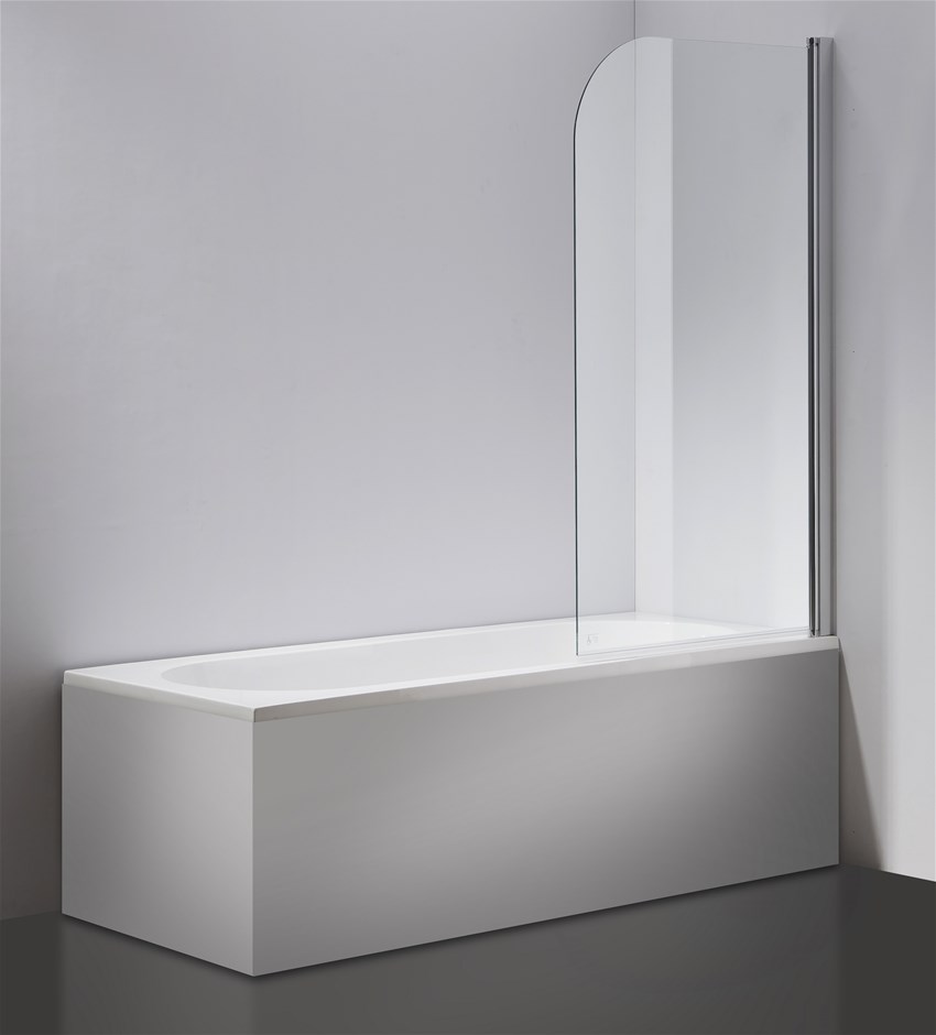Buy 180° Pivot 6mm Glass Over Bath Shower Screen Door Panel By Della ...