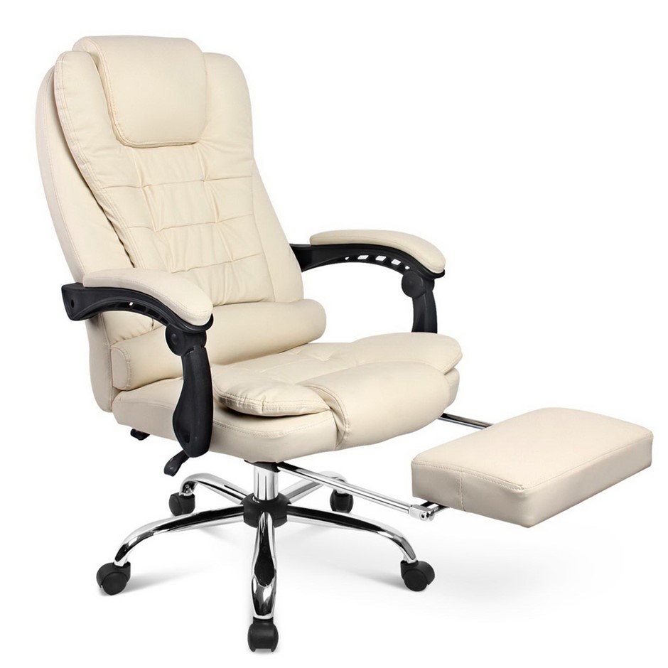 Executive Office Chair with Foot Rest - 