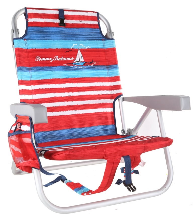 Tommy Bahama Fold Up Beach Chair With Carry Backpack Straps 260560 34 Auction Graysonline Australia