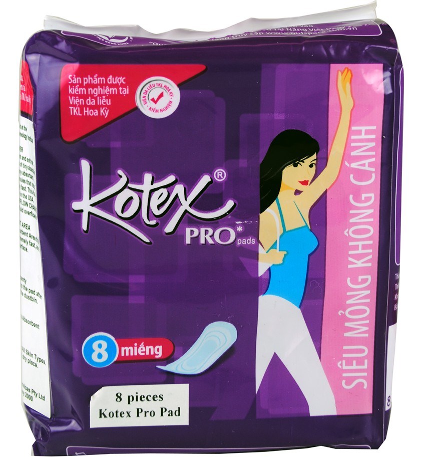 24 x Kotex Pro Pk8 Sanitary Napkins No W