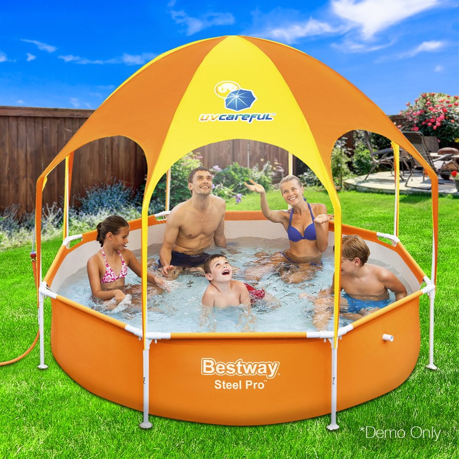 Buy Bestway Above Ground Swimming Pool With Mist Shade 