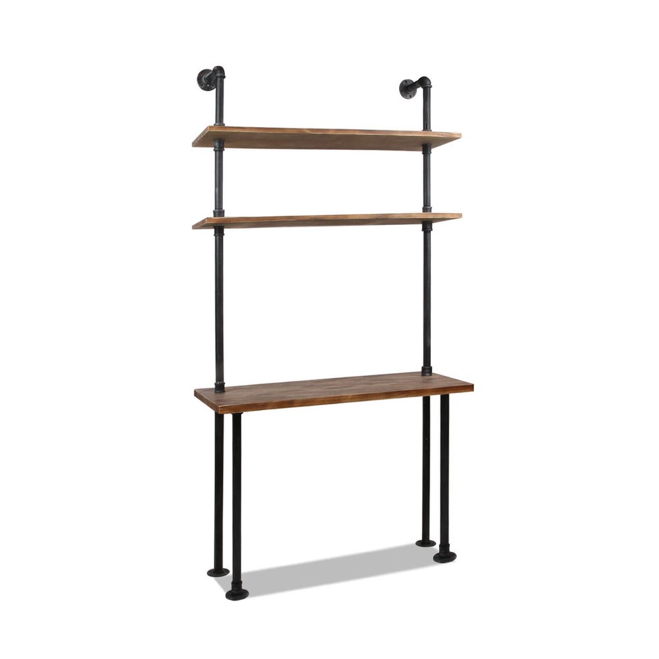 DIY Industrial Rustic Pipe Desk