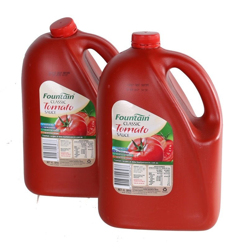 2 x FOUNTAIN Tomato Sauce 4L. (SNCC16089) (270223301) Auction
