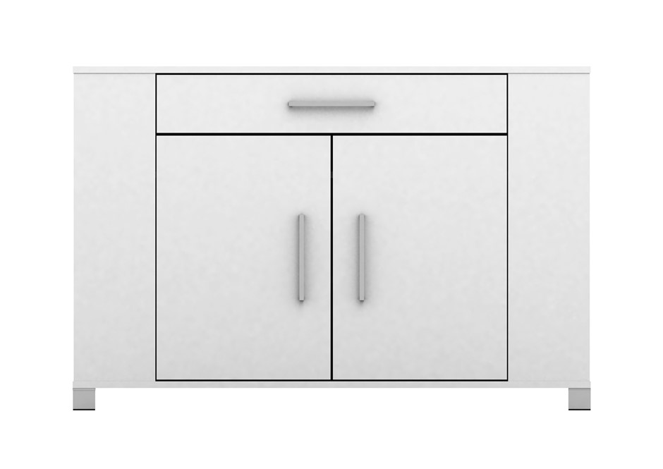 Sorrento Buffet with Drawer & Cupboard - White