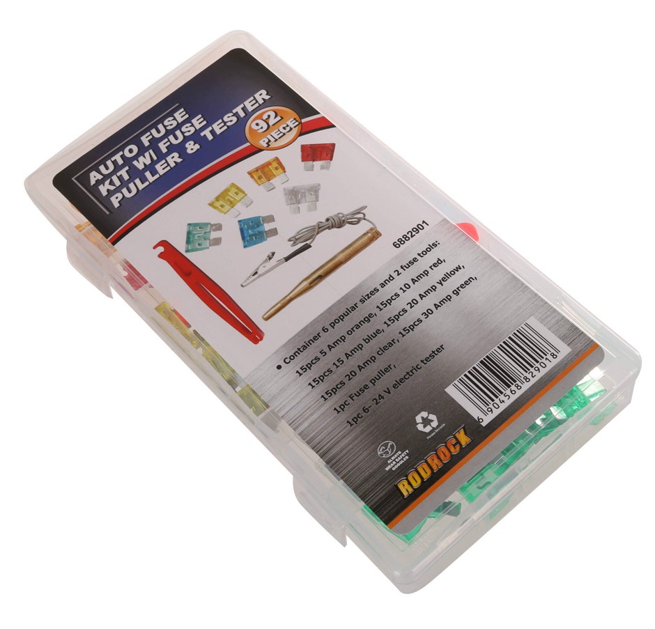 JMV 92pc Auto Fuse Kit with Fuse Puller 
