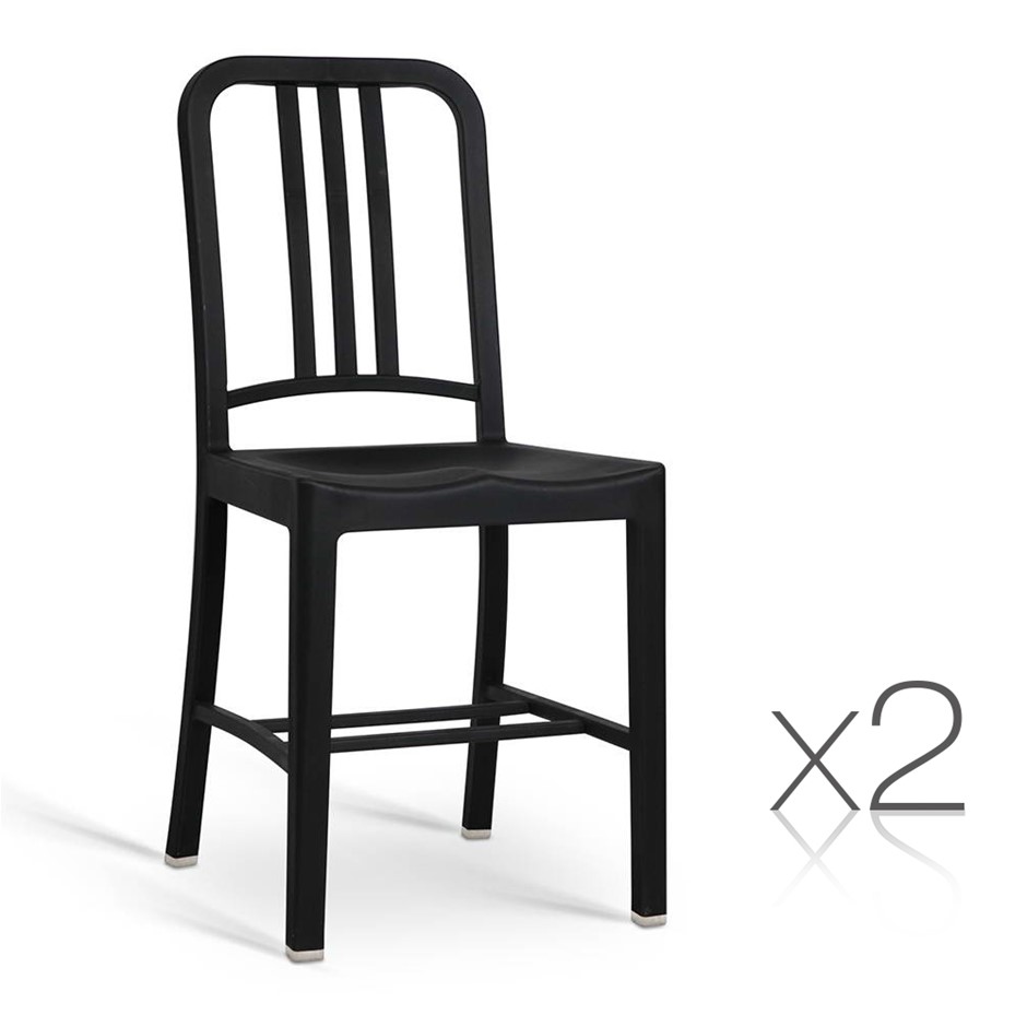 Set of 2 Replica Emeco Navy dining chair