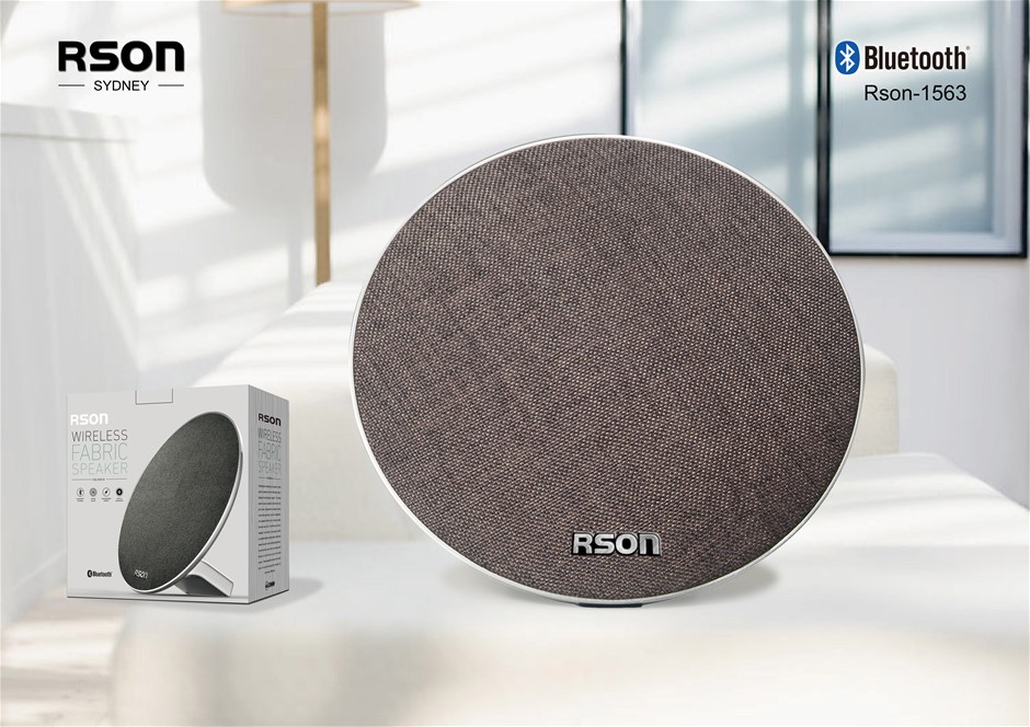 Rson Discus Brown Fabric Wireless Speake