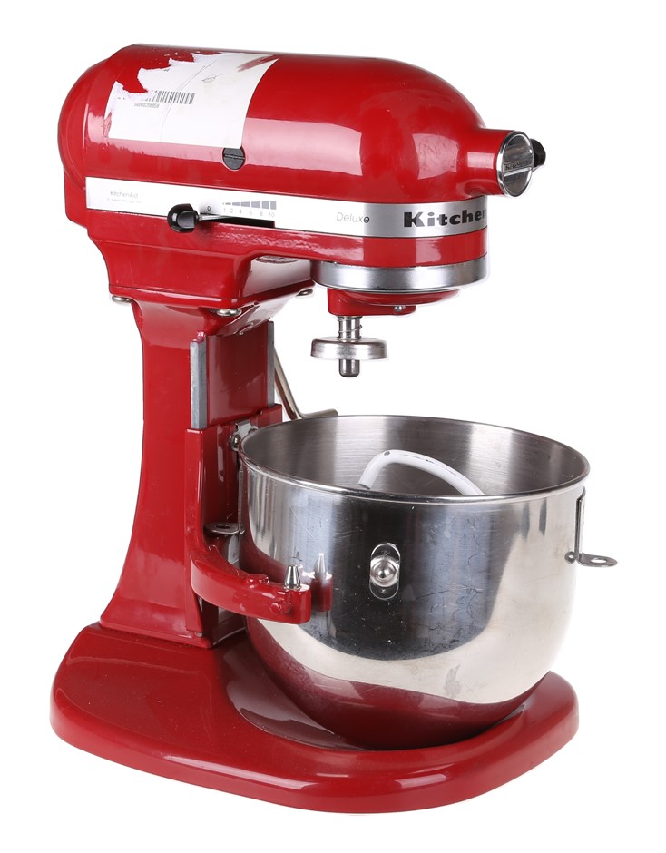 KITCHENAID K5 Deluxe Stand Mixer Bowl c/w Stainless Steel Bowl, Wisk & Doug Auction