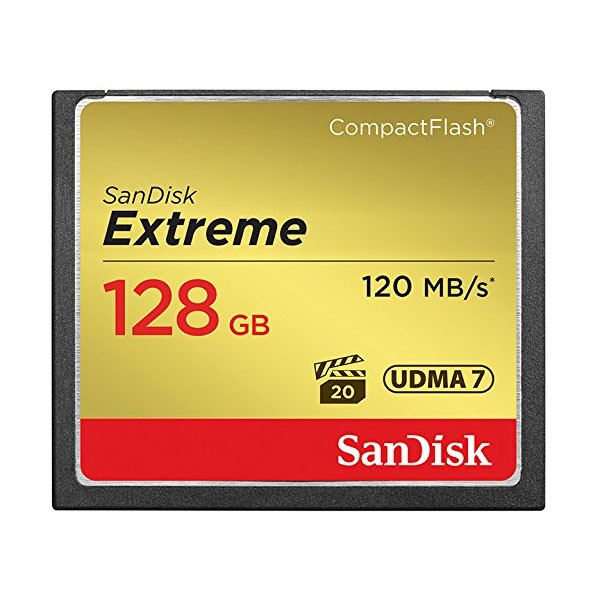 SanDisk 128GB Extreme CompactFlash Card 