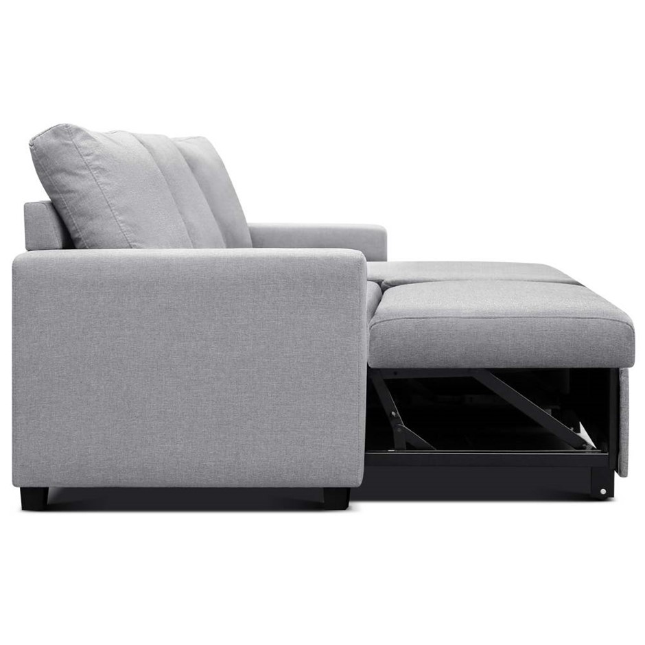Buy Artiss Sofa Bed Lounge Set 3 Seater Futon Couch Storage Chaise