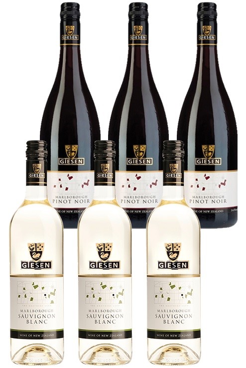 Giesen Pinot Noir & Sauv Blanc (6 x 750m