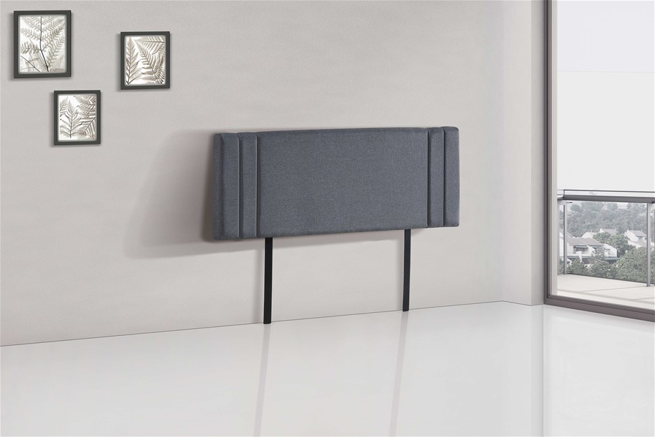 Linen Fabric Double Bed Deluxe Headboard