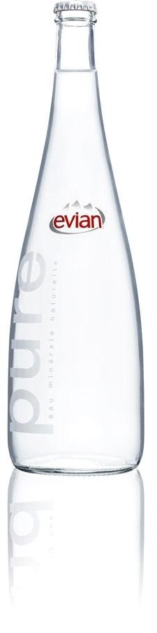 Evian Mineral Water (12 x 750mL Glass Bo