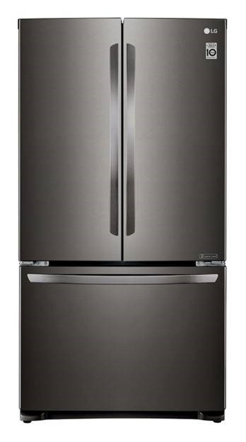 LG 620L French Door Fridge, in Black Sta