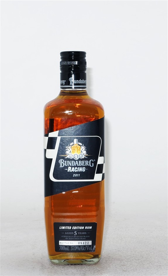 Bundaberg Ltd Ed `Black Racing` 5 Y/O Rum 2011 (1 x 700mL) Bottle