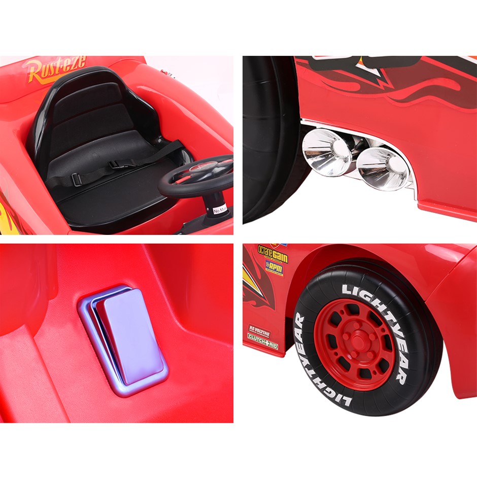 Disney pixar lightning mcqueen ride store on car