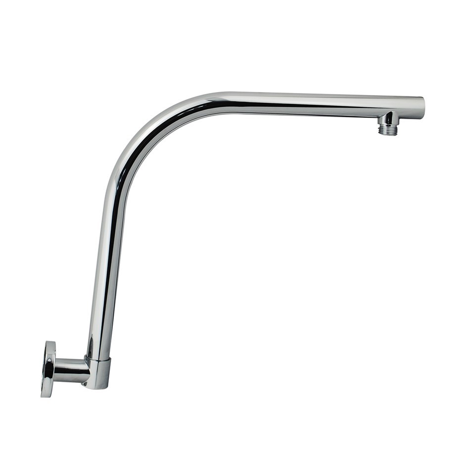 Buy Round Chrome Swivel Gooseneck Wall Mounted Shower Armbrass