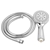 Round Chrome Rainfall Handheld Shower Head(ABS,5 Functions)with 1500mm Hose