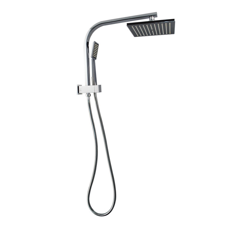 8"Square Chrome Rain Shower Station Syst