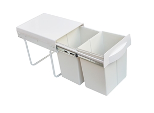 Pull Out Bin Kitchen Double Dual Slide G