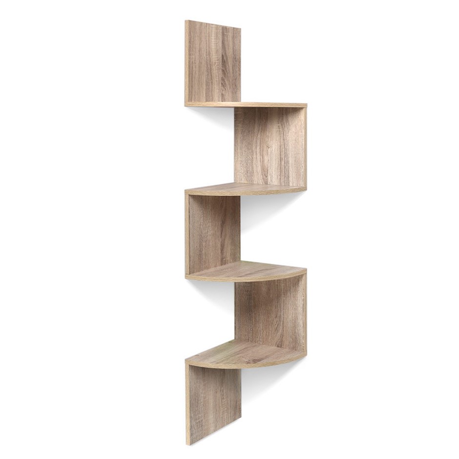 4 Tier Large Corner Mount Shelf Floating