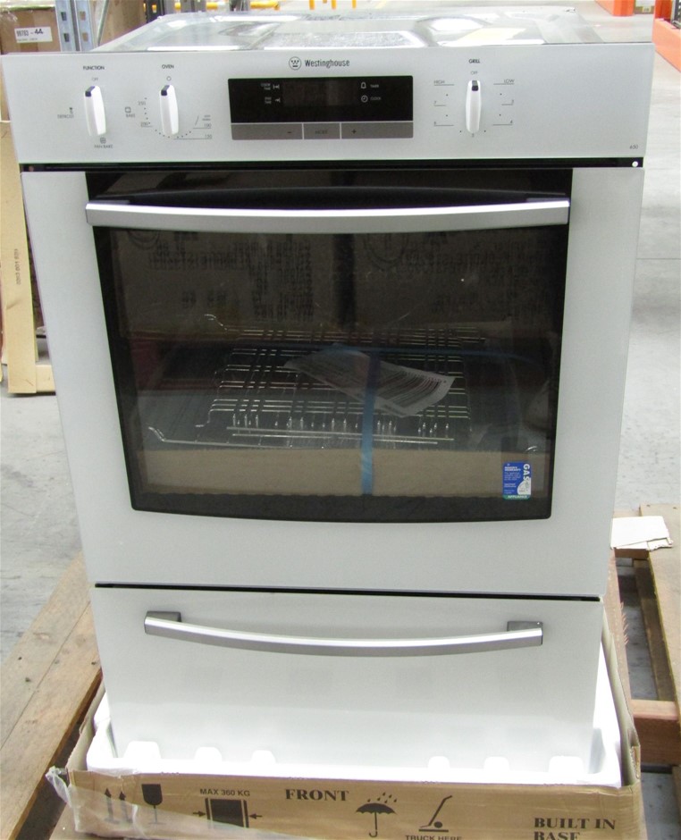 Westinghouse 60cm White Wall Oven Model GXR650WNG Auction (0074