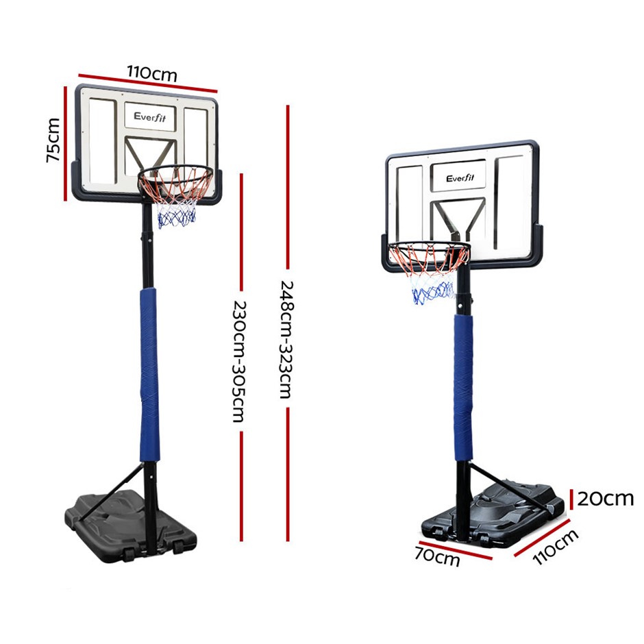 Buy Everfit 3.05M Portable Basketball Stand System Height Adjustable
