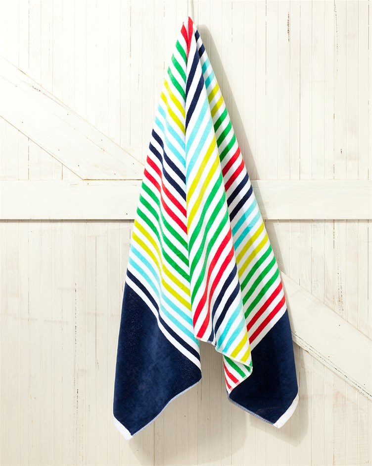 Esprit Home Agean Velour Beach Towel in 