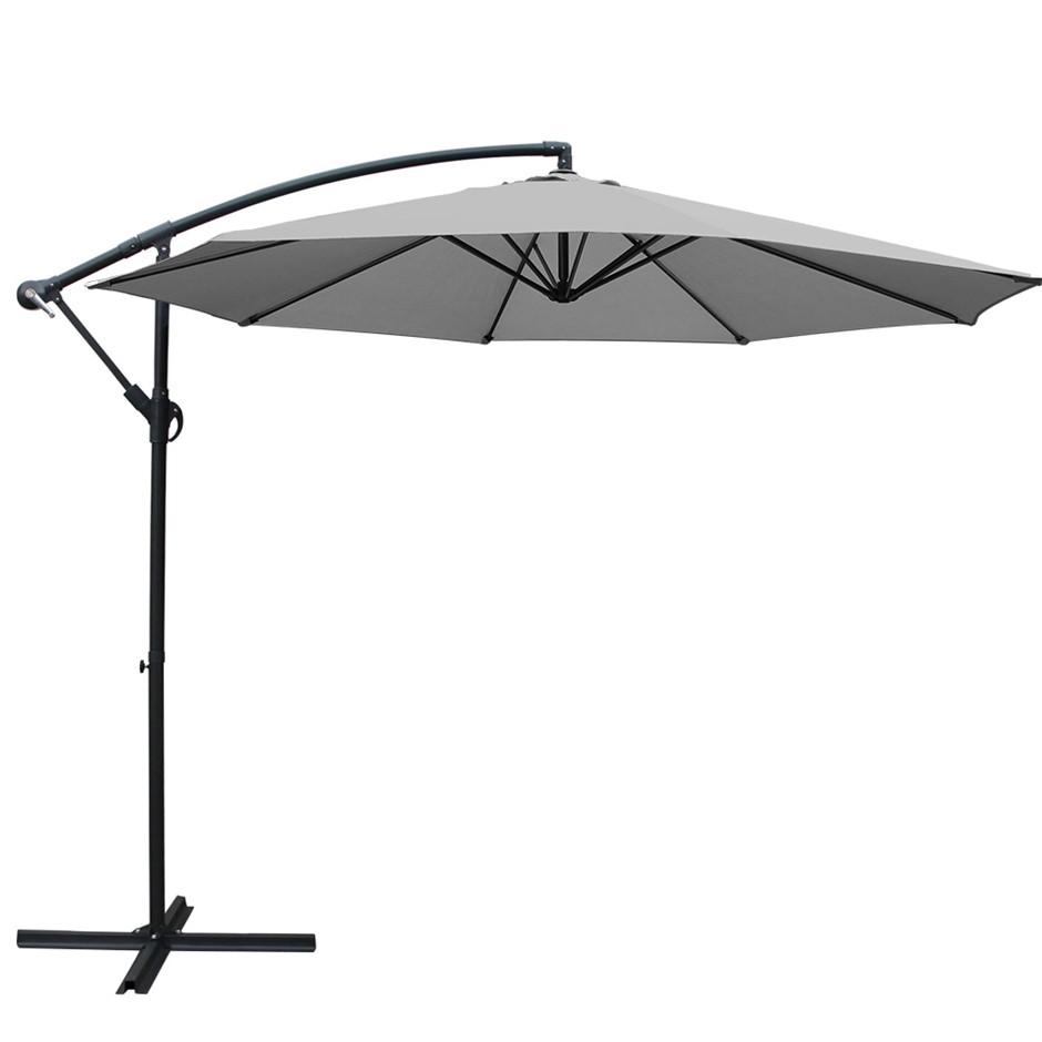 Instahut 3M Garden Umbrella Outdoor Cantilever Shade Deck Patio Green