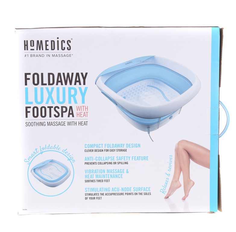 HOMEDICS Foldaway Luxury Foot Spa with Heat. Buyers Note Discount