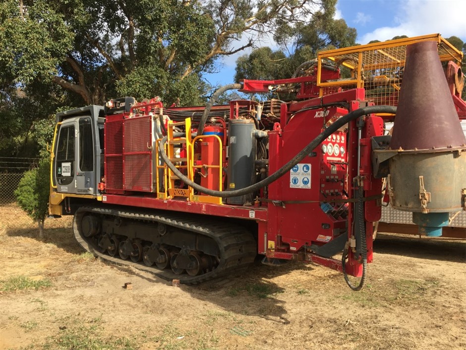 X300 Air Core Drill Rig Mounted on Morooka MST 2200V Track Carrier