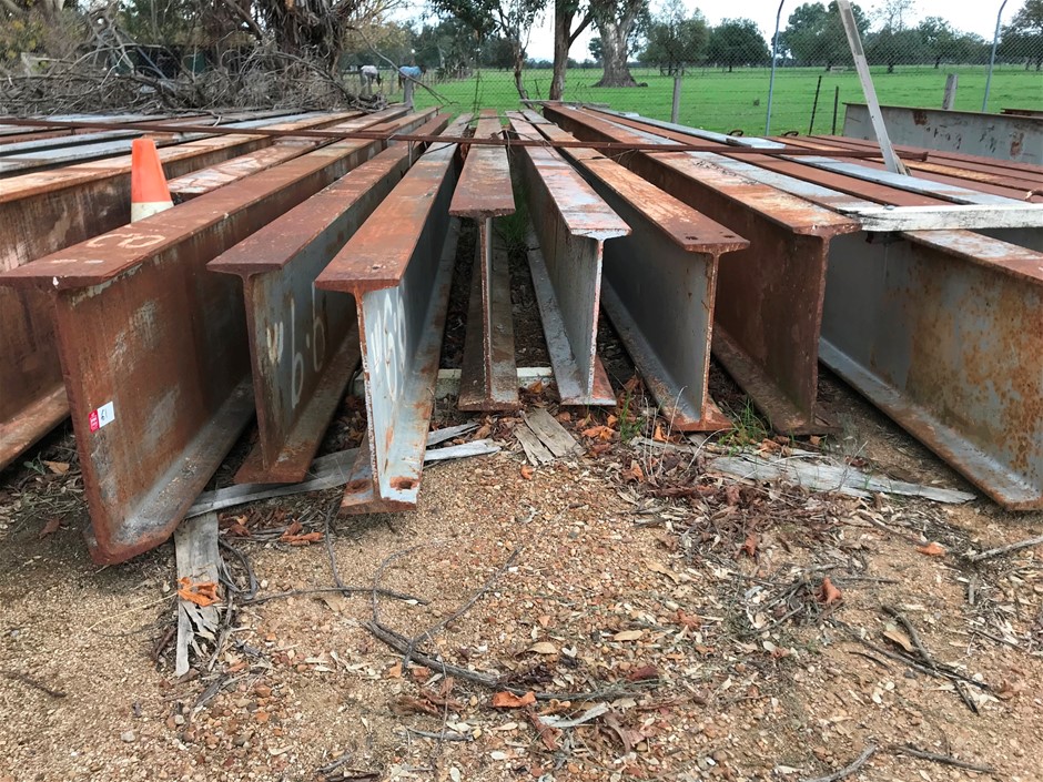 11 x Tapered Flange Beams, 500mm to 560mm Auction (00753015564