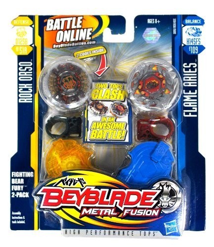 Buy BeyBlade Metal Fusion (2Pack) Fighting Bear Fury - Rock Orso vs ...